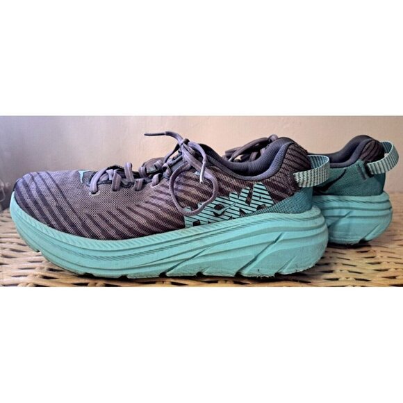 Size 8 - Hoka One One Rincon Gray Aqua - 1102875-CGAS Lowcut Sneakers - Picture 7 of 13